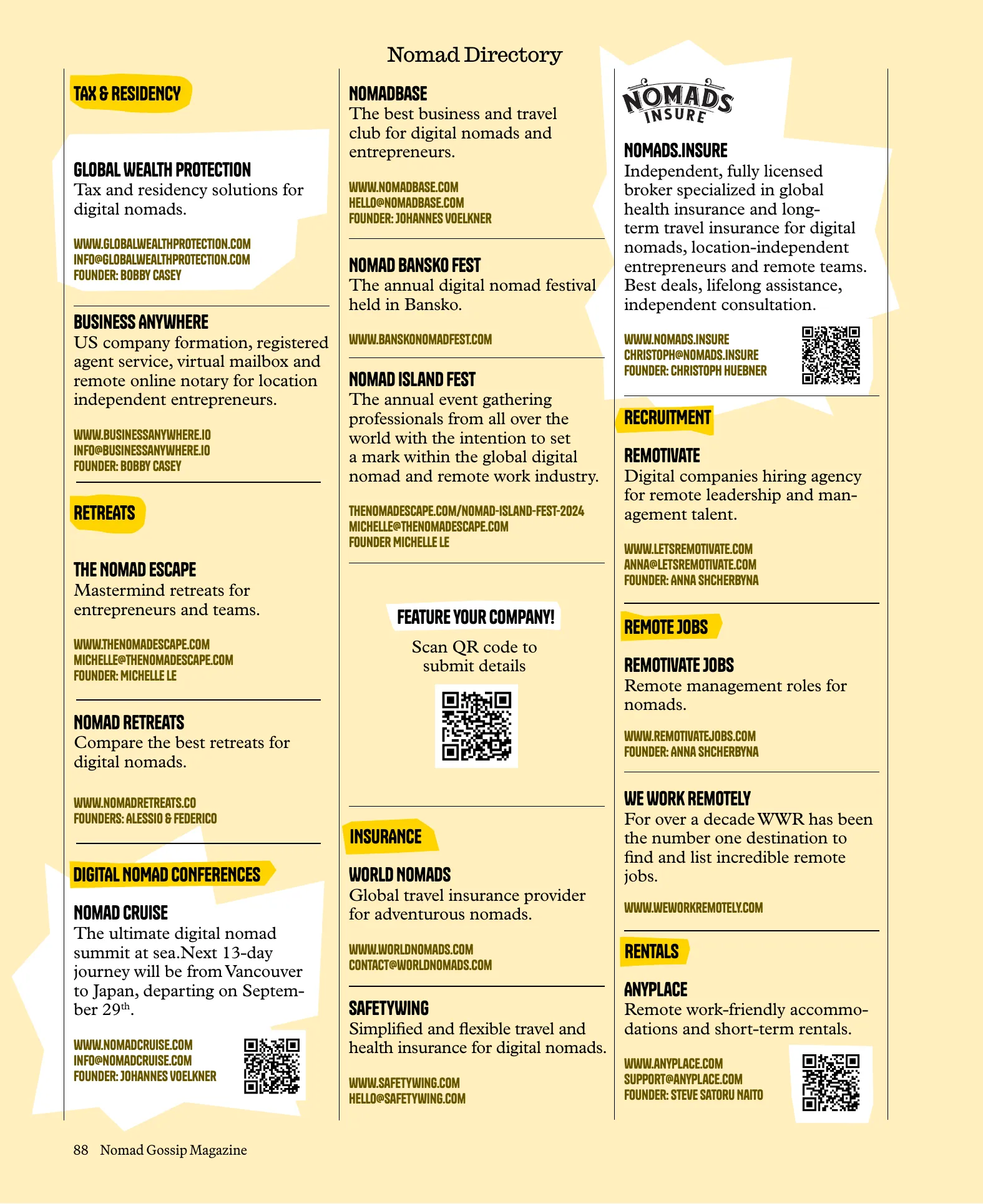 Nomad retreats article by Stella Airoldi