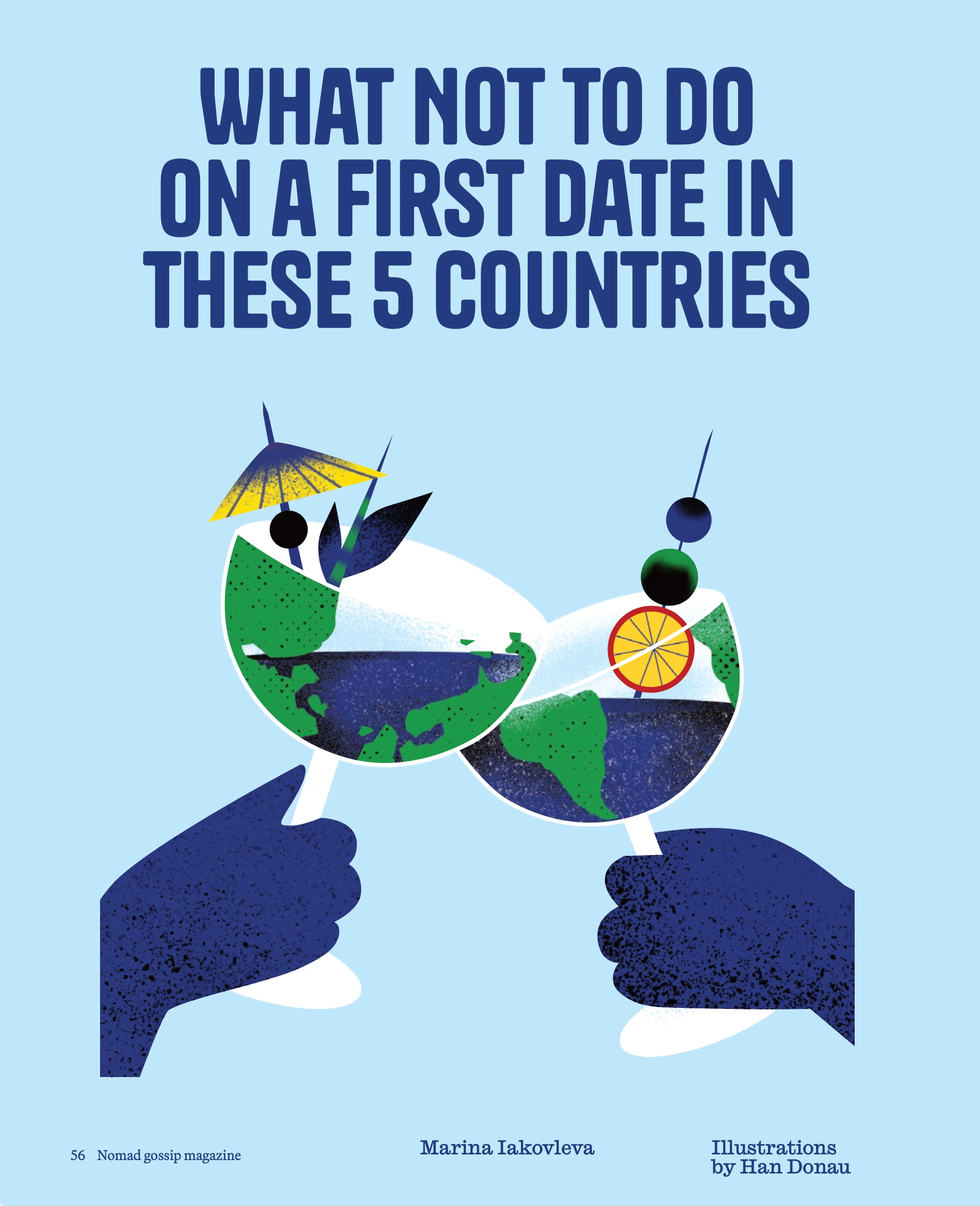 Romantic journeys — Marina Iakovleva article spread