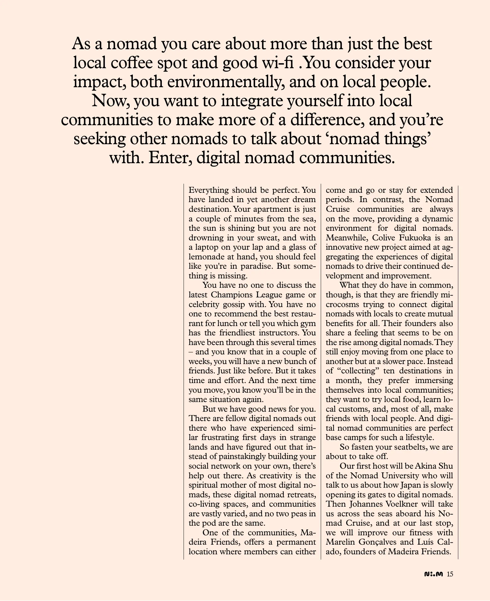 Eastern Promises — Japan article spread