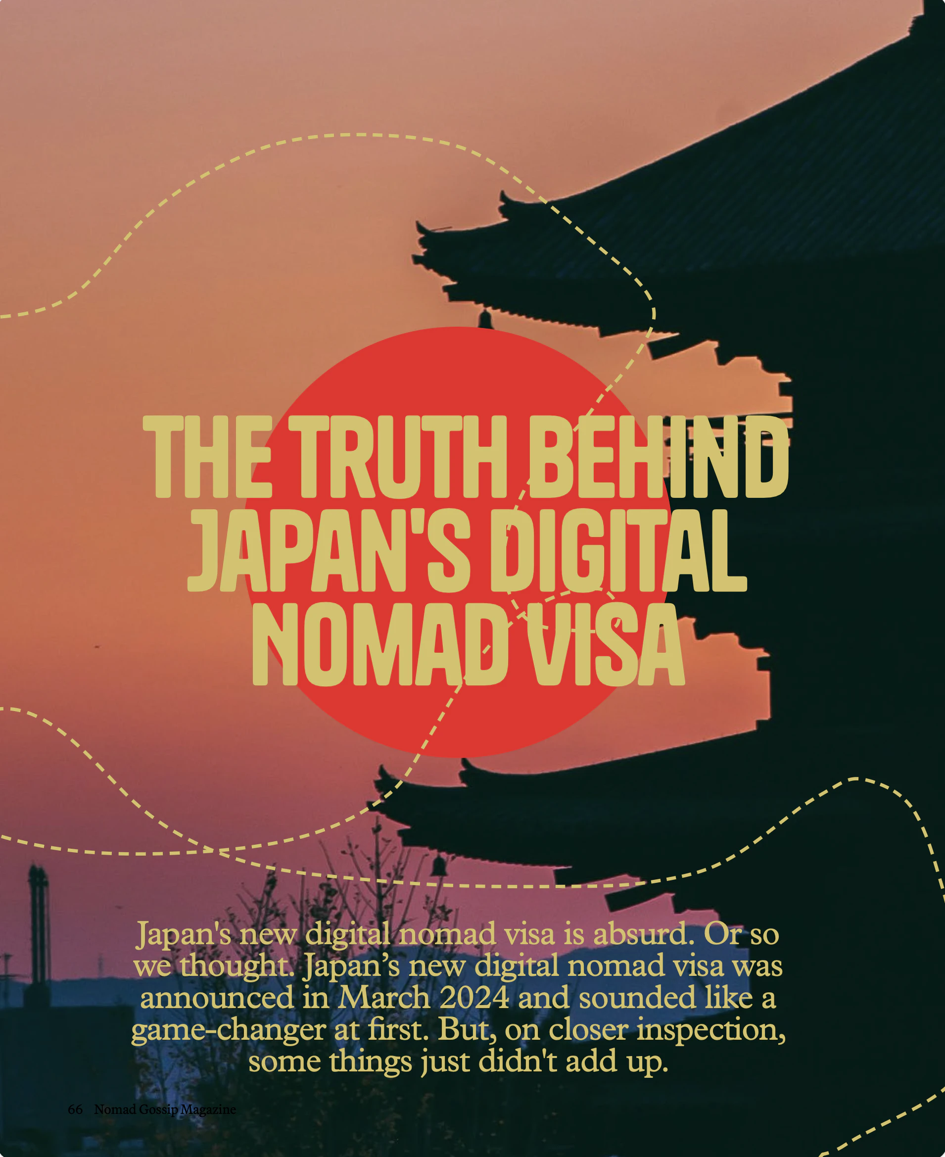 The Truth Behind Japan's Digital Nomad Visa — article spread