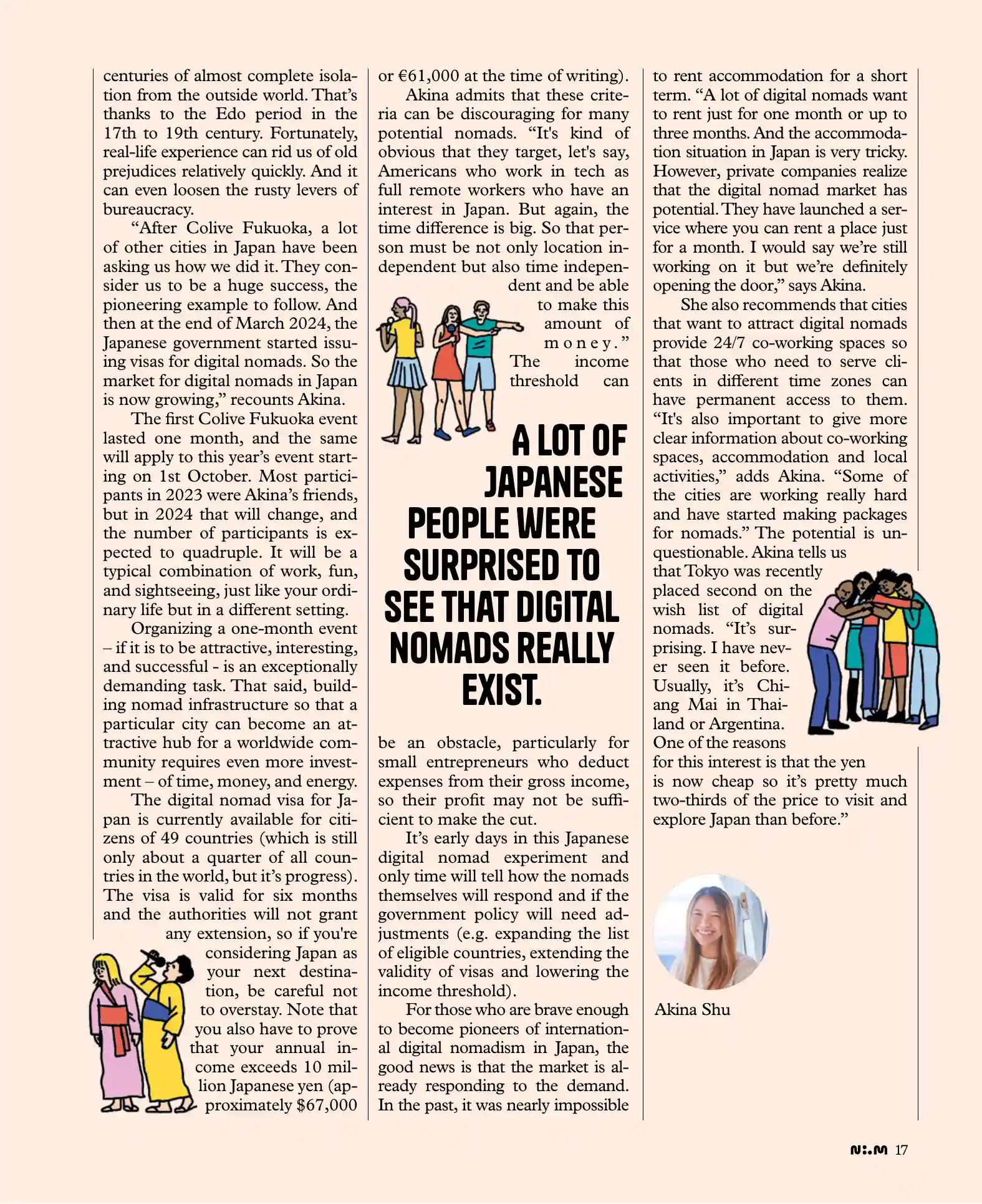 Friendships That Last a Lifetime — article spread