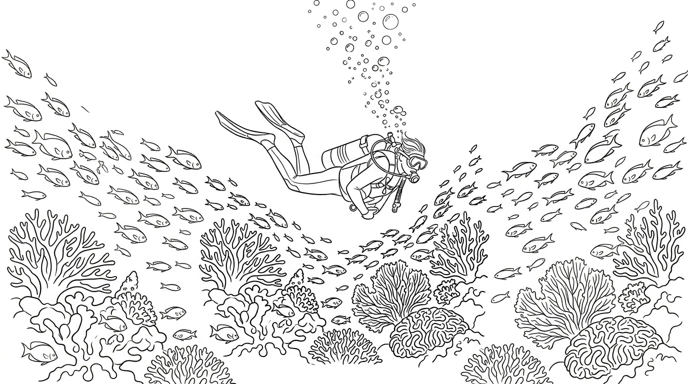 Scuba diving in Hurghada, Red Sea, Egypt