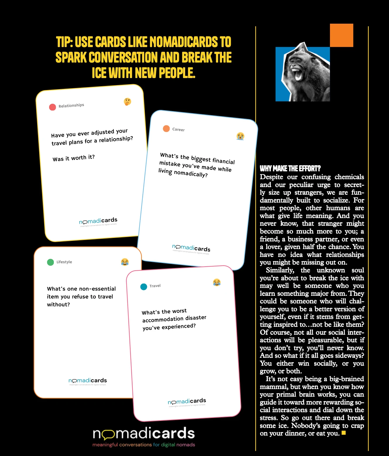 Example of integrated advertisement within article content
