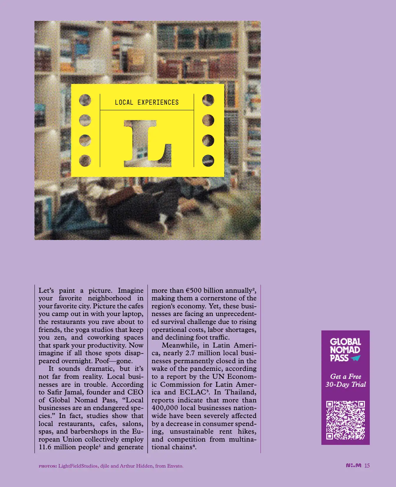 Example of QR code with special offer integration