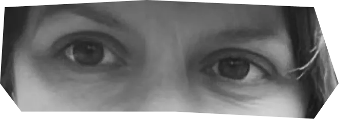 A collage of people's eyes