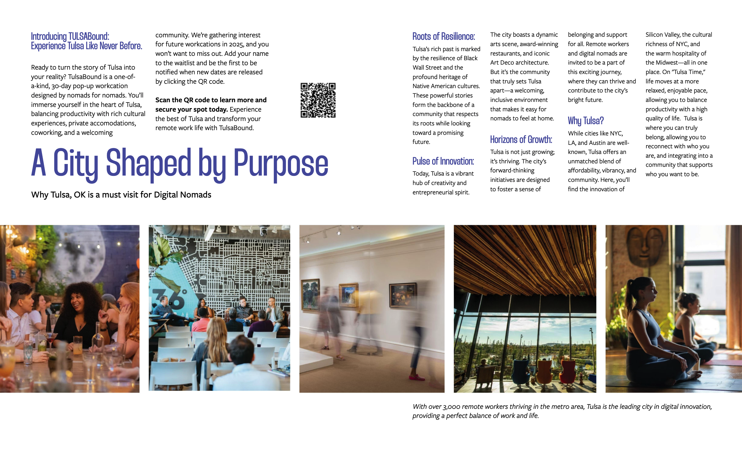 Tulsa Remote double page spread example