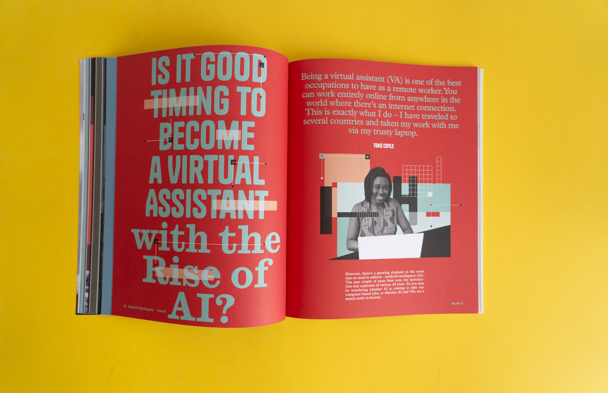 Custom Design by Estudio Drama - Magazine Spreads Example