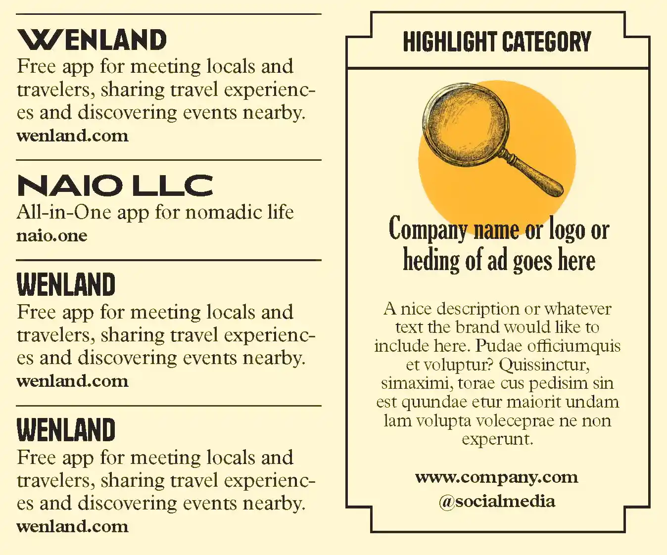 Small Format Example